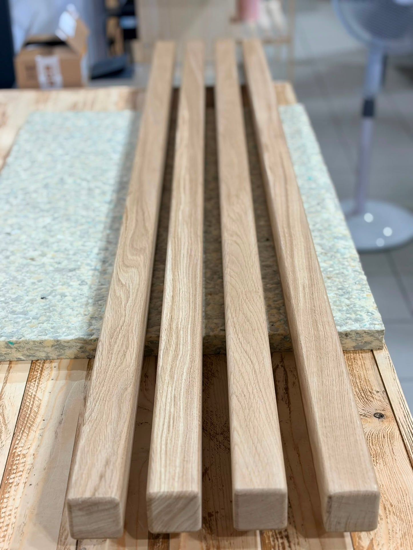 Listelli di Rovere massello 200x5x5 cm
