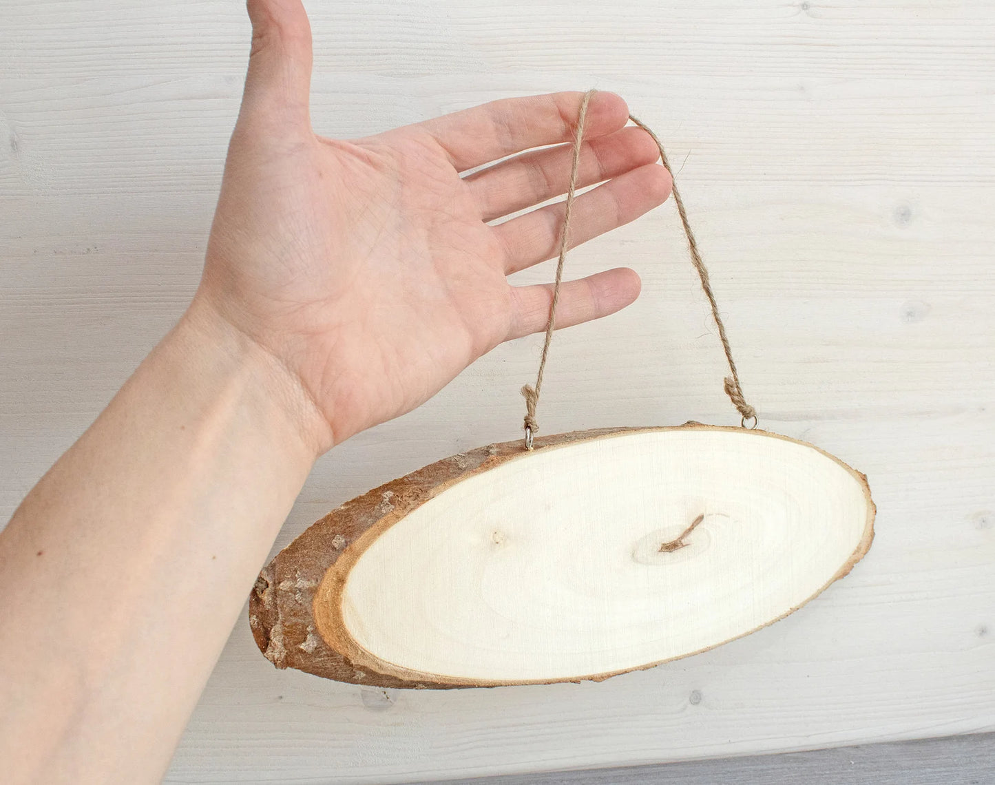 Disco ovale in legno per creazioni