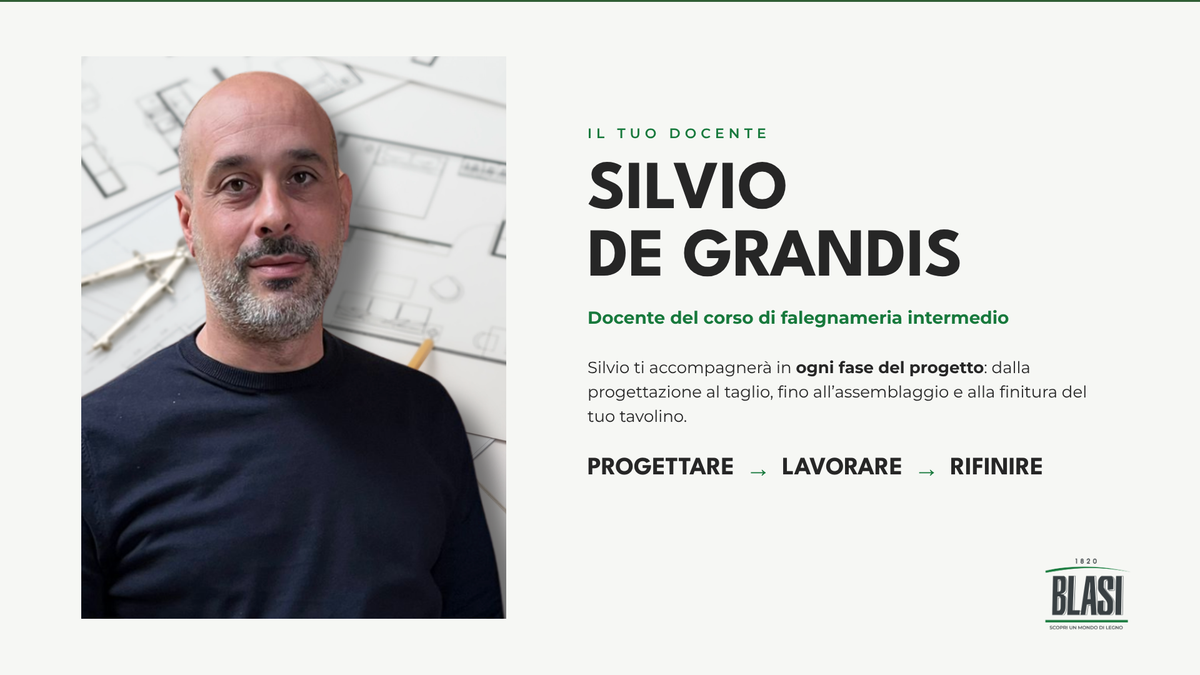 Corso di Falegnameria Intermedio – Progetto Tavolino
