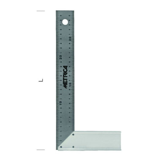 Squadra per falegname lama Inox - 300mm