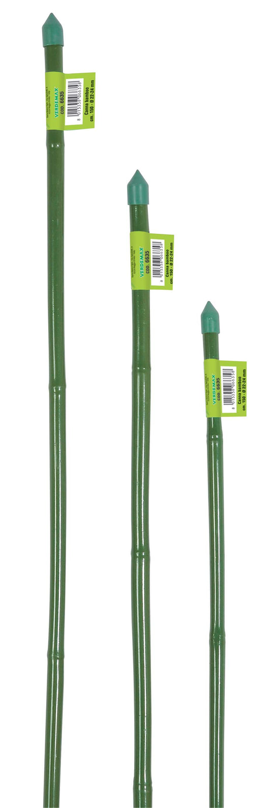 Tutori in bamboo plastificato verde - Verdemax