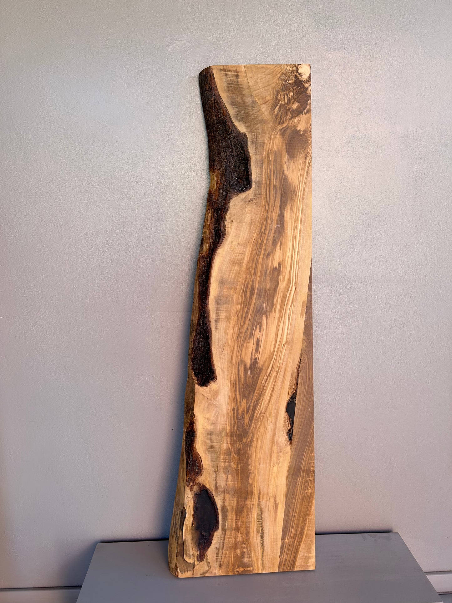 Tavola in legno di ulivo - Piano bagno